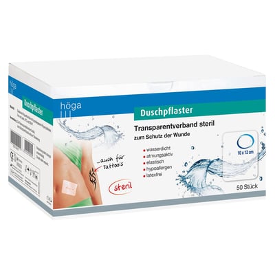 Duschpflaster steril Transparentverband 10cmx12 cm