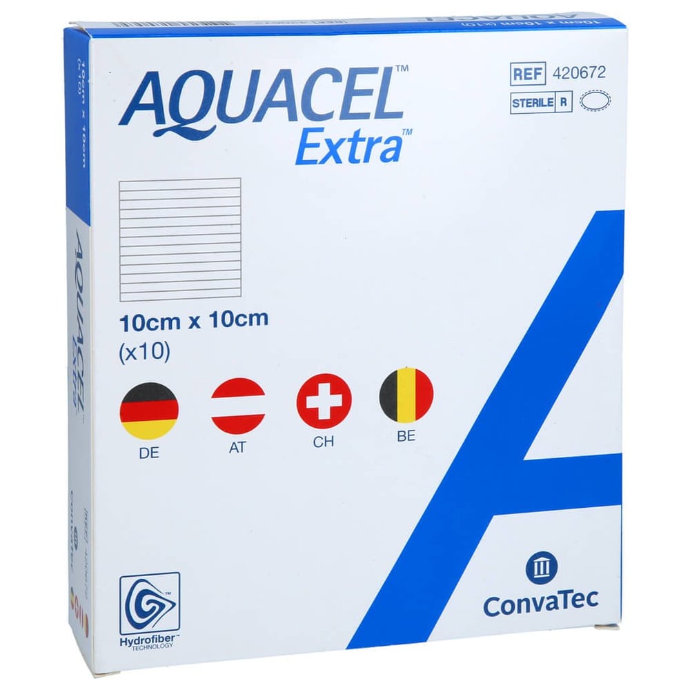 Aquacel Extra 10x10 cm Verband EurimPharm