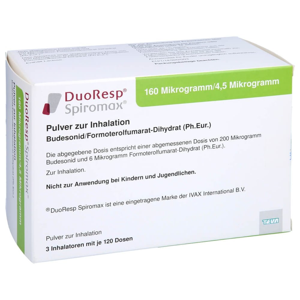 Duoresp Spiromax 160ug/4.5ug/Dosis 3x120ED Inh.-P.