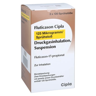 Fluticason Cipla 125 Mikrogramm/Sprühstoß