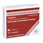 Cinnarizin Dimenhydrinat Hennig 20 mg/40 mg Tabletten Produktbild 1