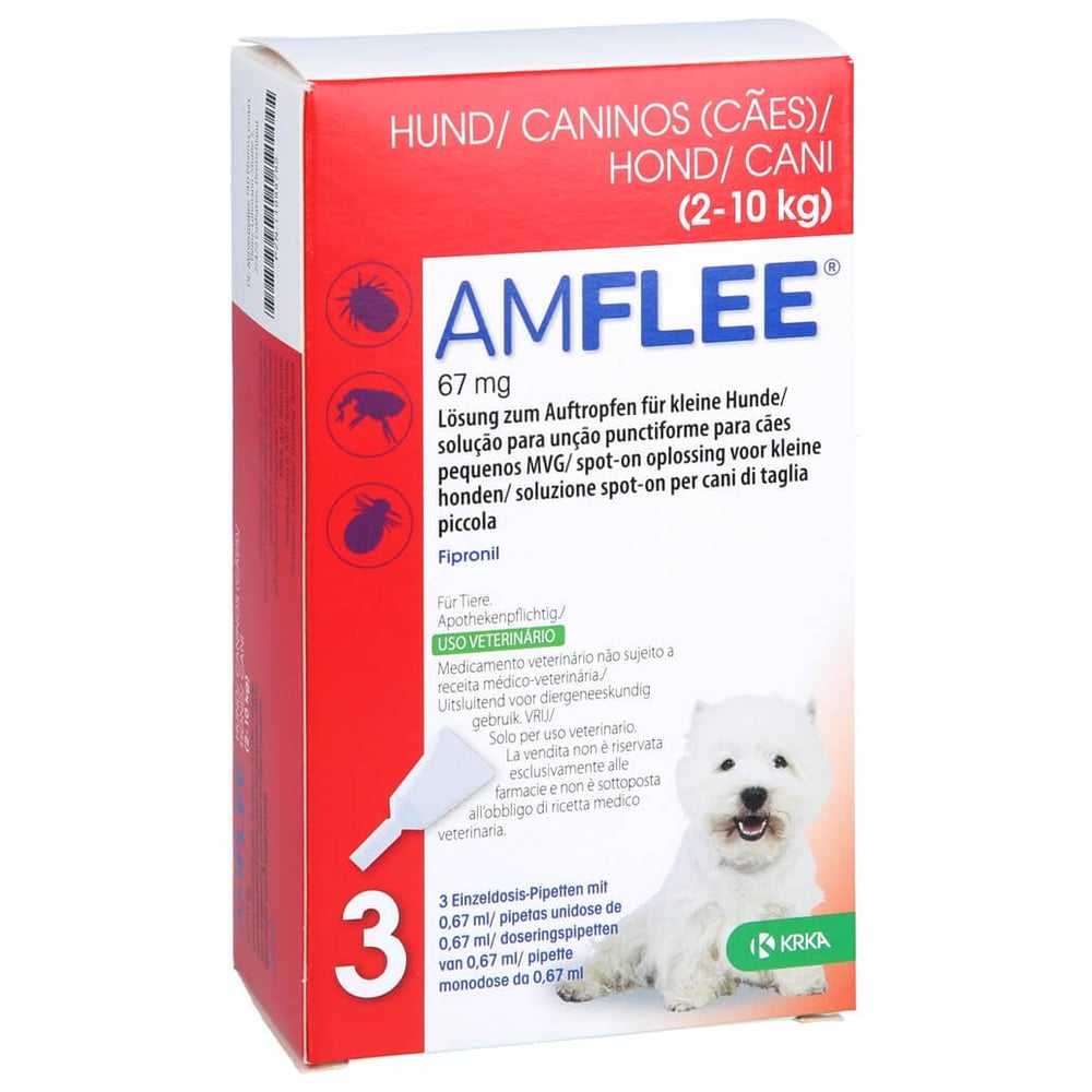 Amflee 67 mg Spot-on Lsg.f.kleine Hunde 2-10kg