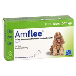 Amflee 134 mg Spot-on Lösung f.mittelgr. Hunde 10-20 kg