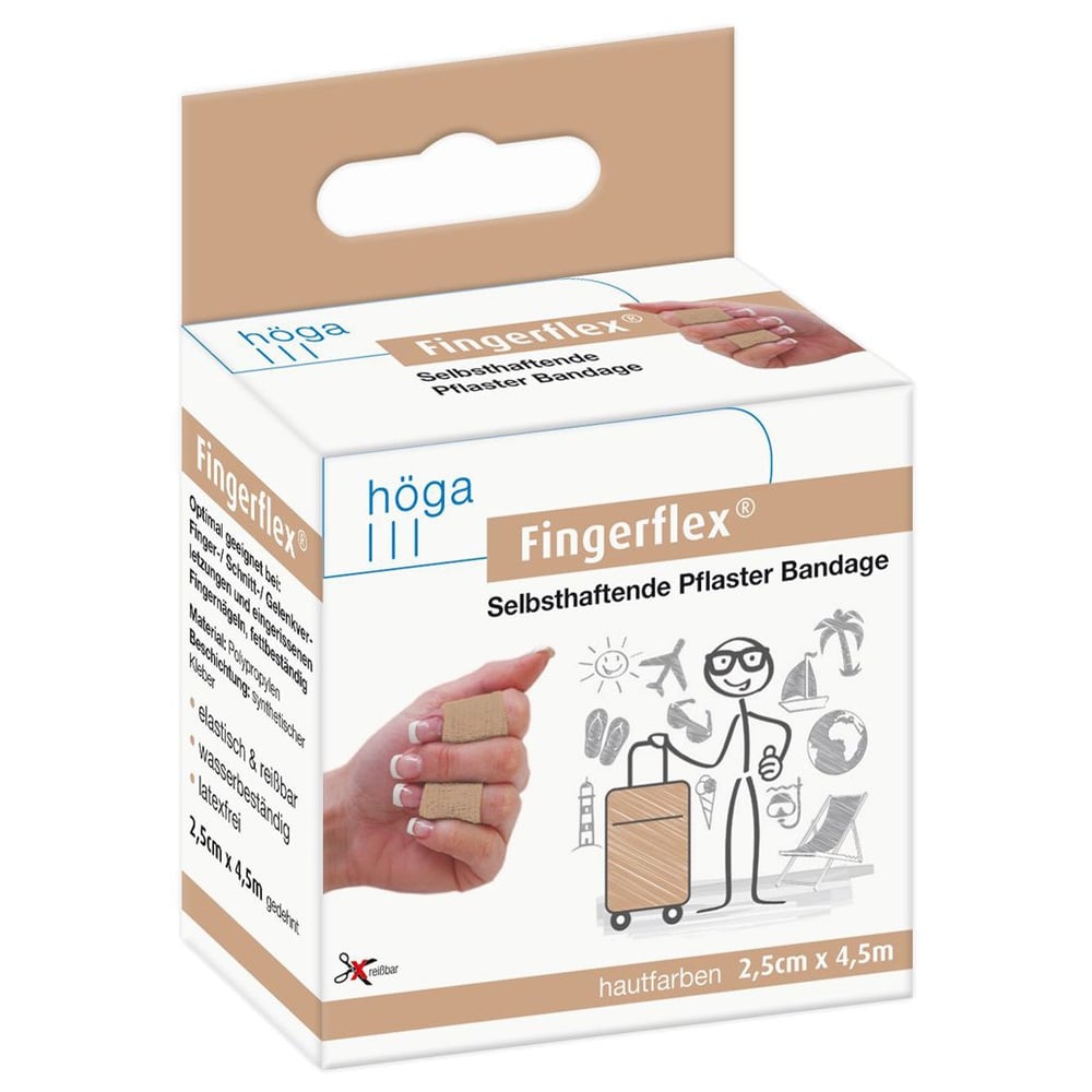 Fingerflex 2.5cmx4.5m hautfarben