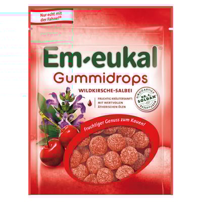 Em-eukal Gummidrops Wildkirsche-Salbei zuckerhaltig
