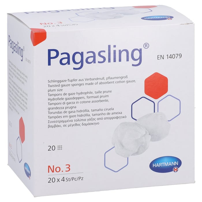 Pagasling Mulltupfer steril pflaumengroß Gr.3