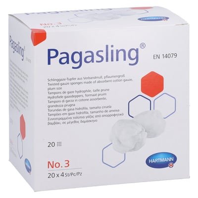 Pagasling Mulltupfer steril pflaumengroß Größe 3