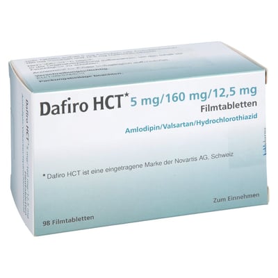 Dafiro HCT 5 mg/160 mg/12,5 mg