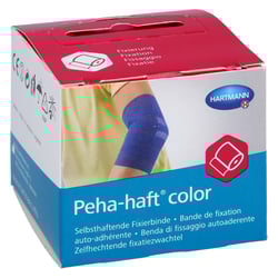 Peha-haft Color Fixierbinde latexfrei 4cmx4m blau