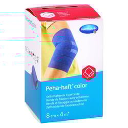 Peha-haft Color Fixierbinde latexfrei 8cmx4m blau