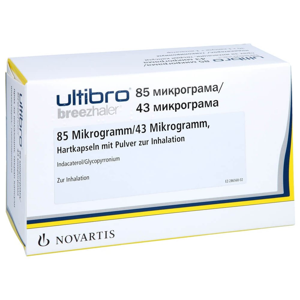 Ultibro Breezhaler 85/43ug