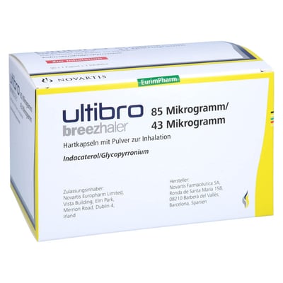 Ultibro Breezhaler 85/43ug