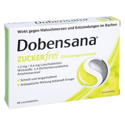 Dobensana Zuckerfrei Zitronengeschmack 1,2 mg/0,6 mg