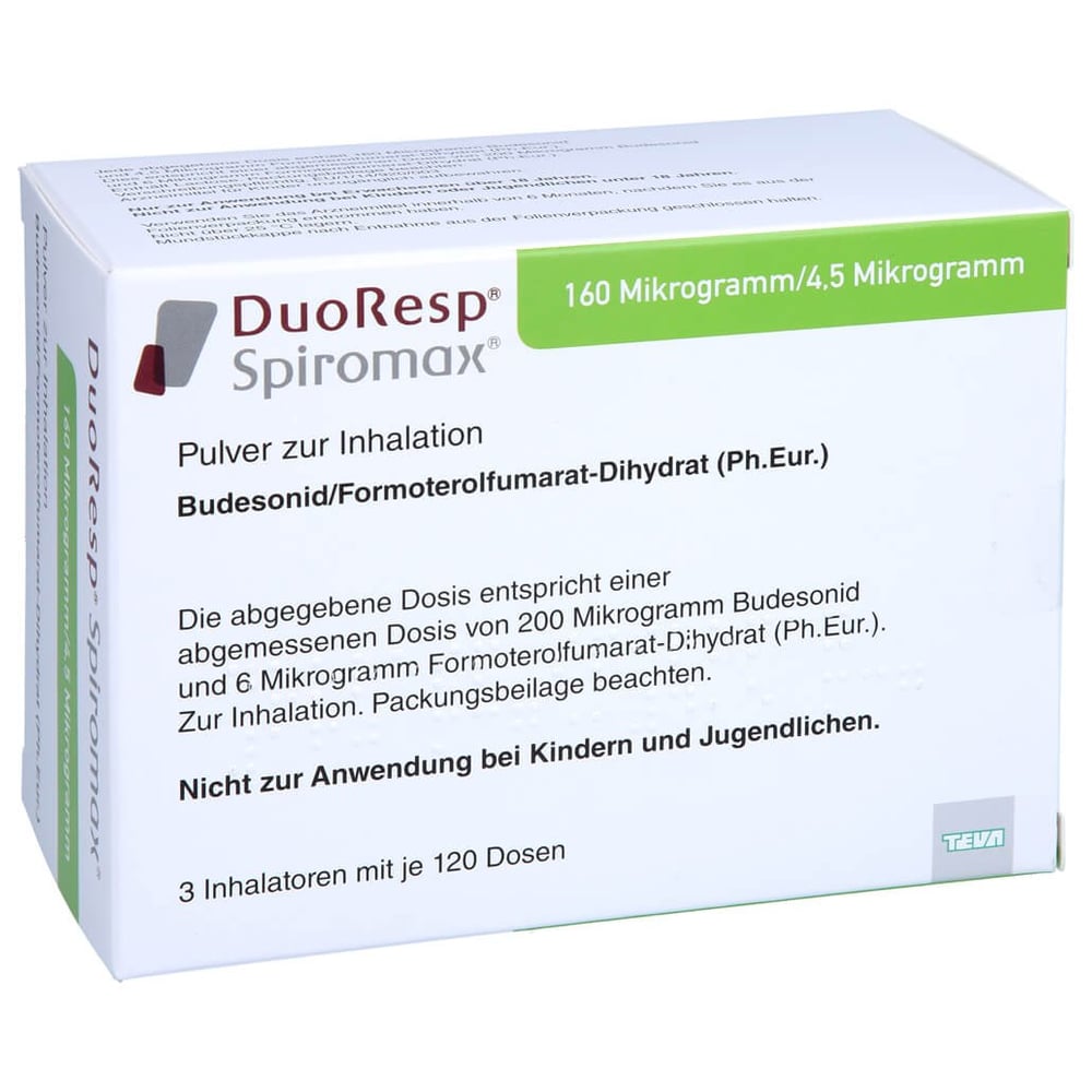 DuoResp Spiromax 160 Mikrogramm/4,5 Mikrogramm/Dosis