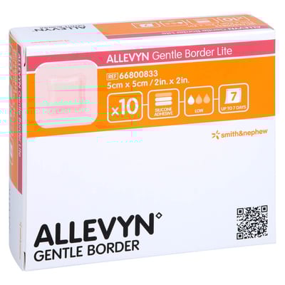 Allevyn Gentle Border Lite 5x5 cm Schaumverb. B2B Medical