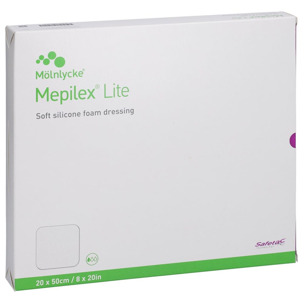 Mepilex Lite Schaumverband 20x50 cm steril