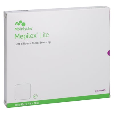 Mepilex Lite Schaumverband 20x50 cm steril
