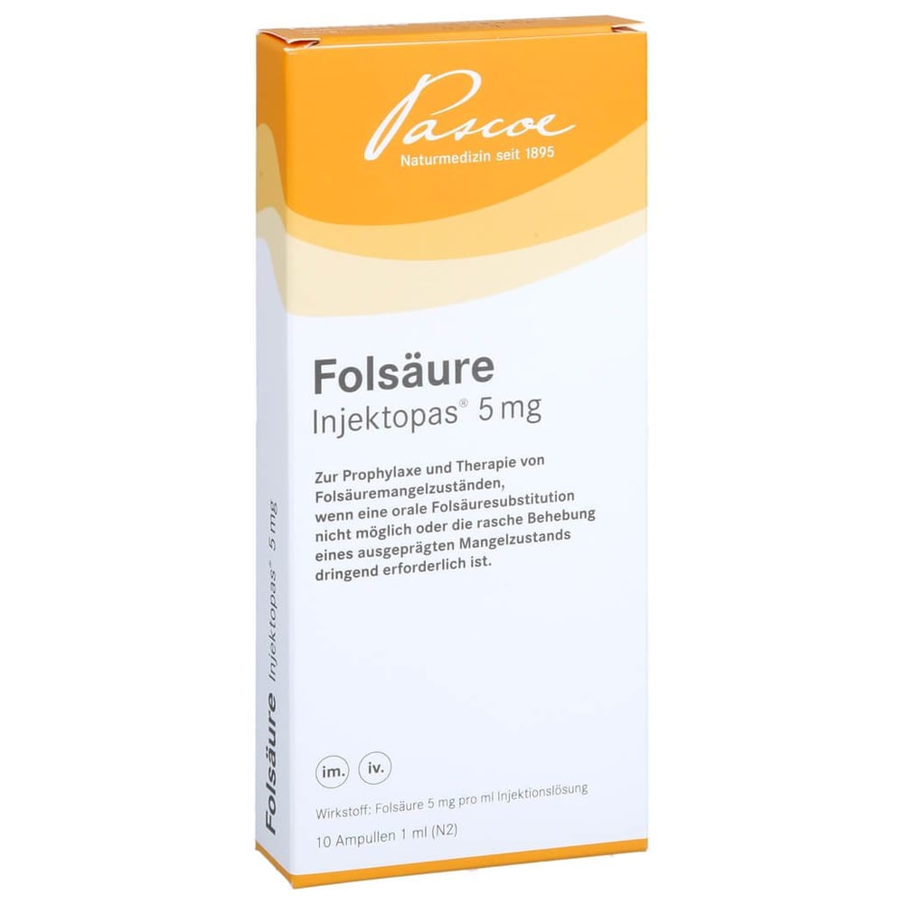 Folsäure Injektopas 5 mg