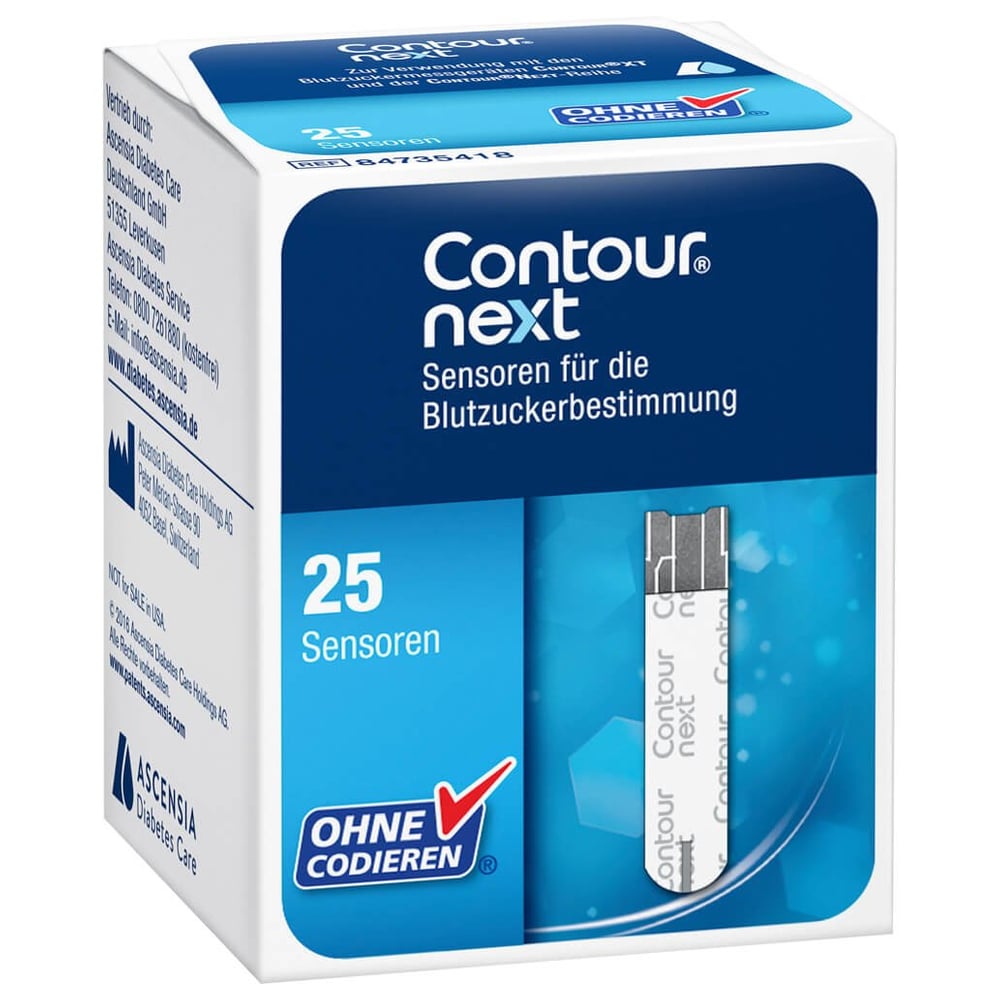Contour next Sensoren Teststreifen