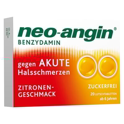Neo-Angin Benzydamin gegen akute Halsschmerzen Zitronengeschmack 3mg