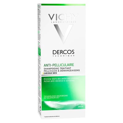 Vichy Dercos Anti-Schuppen-Pflegeshampoo trockene Kopfhaut