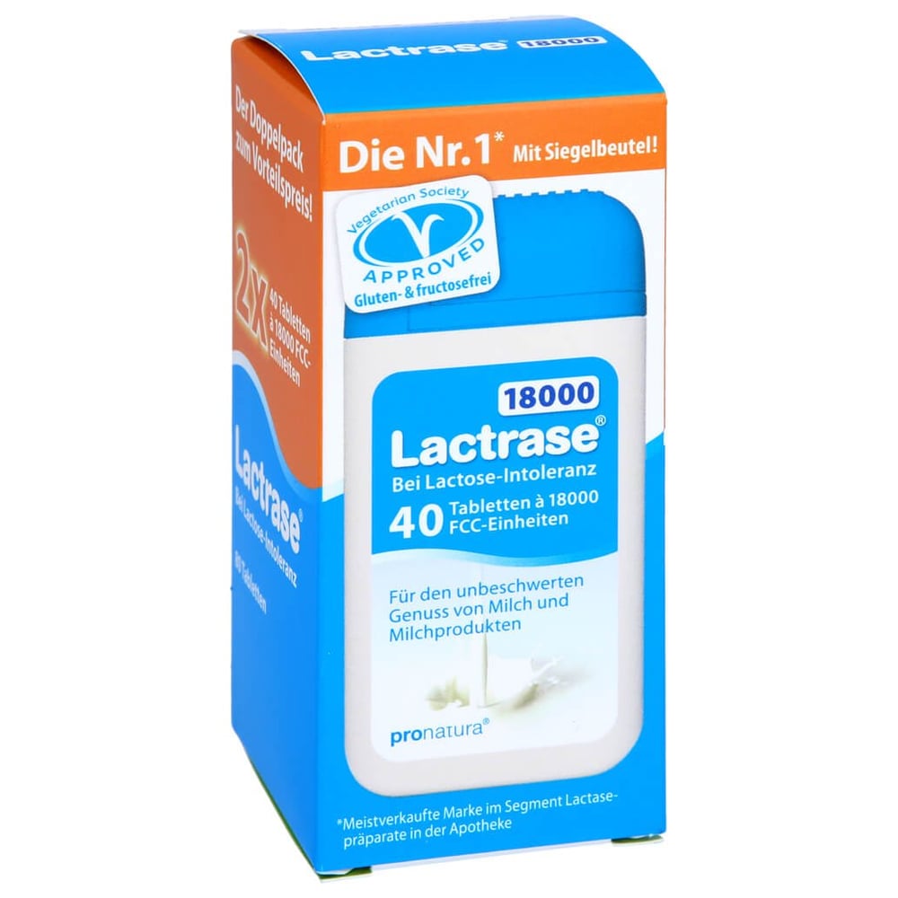 Lactrase 18000 FCC teilbare Tabletten im Spender