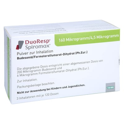 DuoResp Spiromax 160 Mikrogramm/4,5 Mikrogramm/Dosis