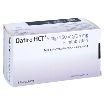 Dafiro HCT 5 mg/160 mg/25 mg