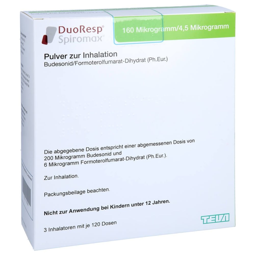 DuoResp Spiromax 160 Mikrogramm/4,5 Mikrogramm/Dosis