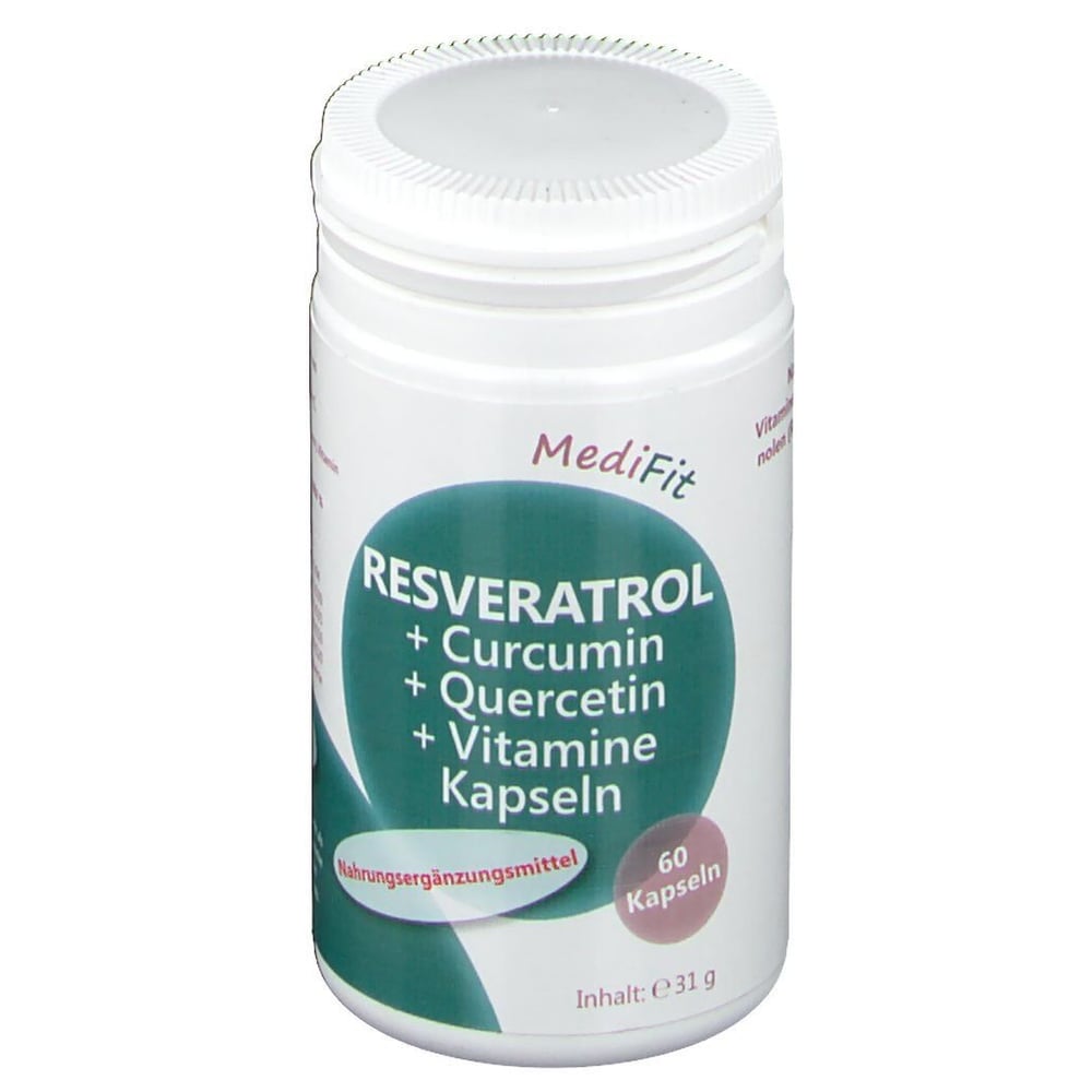 Resveratrol + Curcumin + Quercetin + Vit. Kapseln