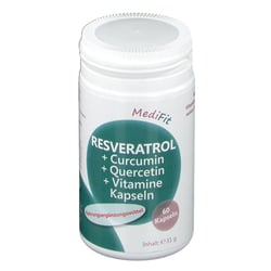 Resveratrol + Curcumin + Quercetin + Vit. Kapseln