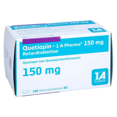 Quetiapin 1 A Pharma 150 mg Retardtabletten Produktbild 1
