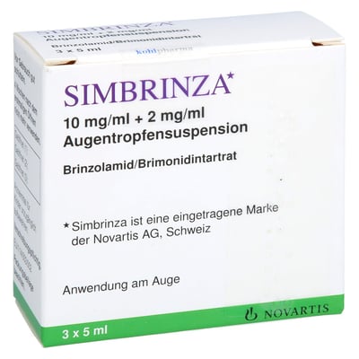 Simbrinza 10 mg/ml + 2 mg/ml Augentropfensusp.