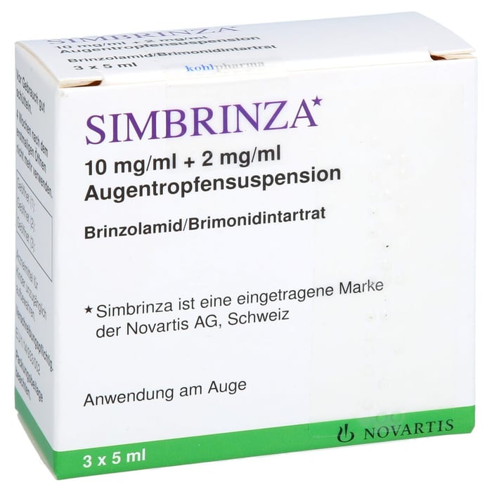 Simbrinza 10 mg/ml + 2 mg/ml Augentropfensusp.