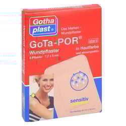 GOTA-POR Wundpflaster 5x7,2 cm steril hautfarben