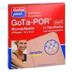 GOTA-POR Wundpflaster steril 60x100 mm hautfarben