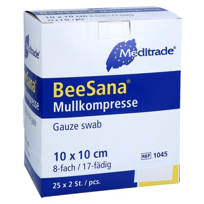 Mullkompr 10x10cm 8f St