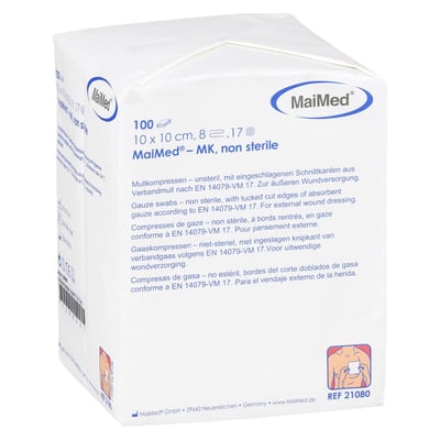 Mullkompressen 10x10 cm unsteril 8fach Brinkmann Medical
