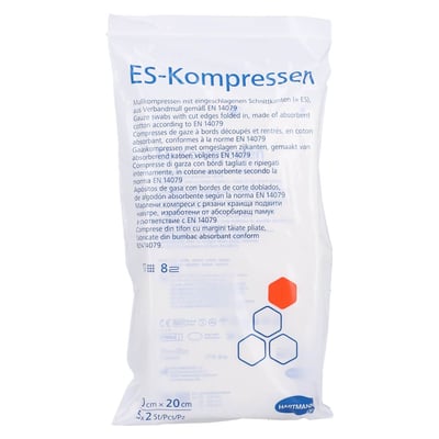 Es-kompressen steril 10x20 cm 8fach