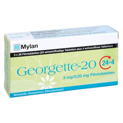 GEORGETTE-20 24+4 3 mg/0,02 mg Filmtabletten