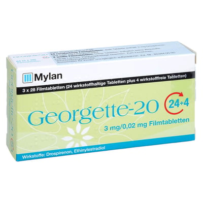 GEORGETTE-20 24+4 3 mg/0,02 mg Filmtabletten Produktbild 1