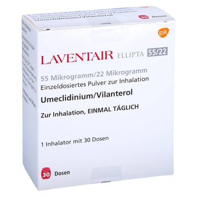 Laventair Ellipta 55ug/22ug ed.Pul.Inh. 30ED