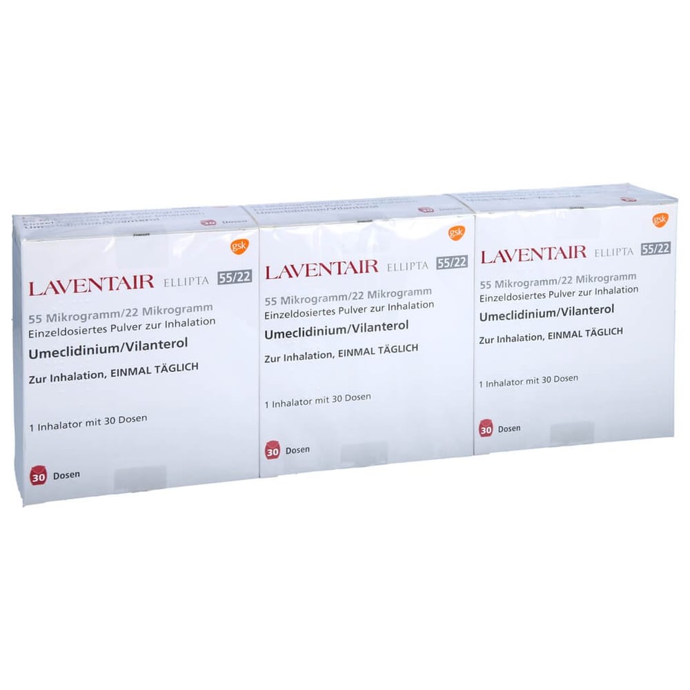 Laventair Ellipta 55ug/22ug 30ED