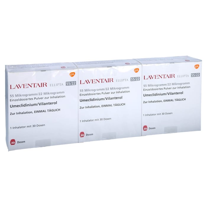 Laventair Ellipta 55ug/22ug 30ED