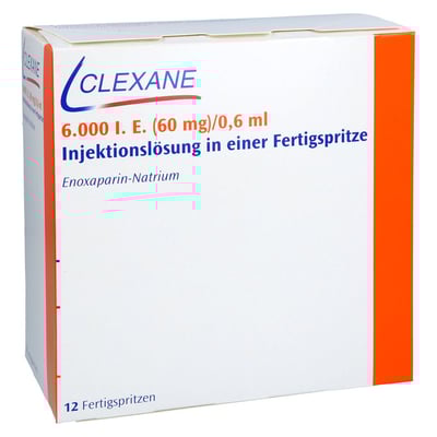 Clexane 6000 I.E. (60 mg)/0,6 ml Injektionslösung