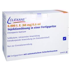 Clexane 6000 I.E. (60 mg)/0,6 ml Injektionslösung
