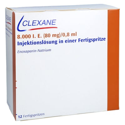 Clexane 8000 I.E. (80 mg)/0,8 ml Injektionslösung