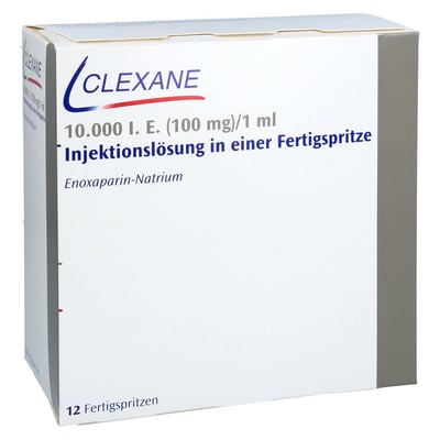 Clexane 10000 I.E. (100 mg)/1 ml Injektionslösung