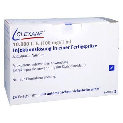 Clexane 10000 I.E. (100 mg)/1 ml Injektionslösung