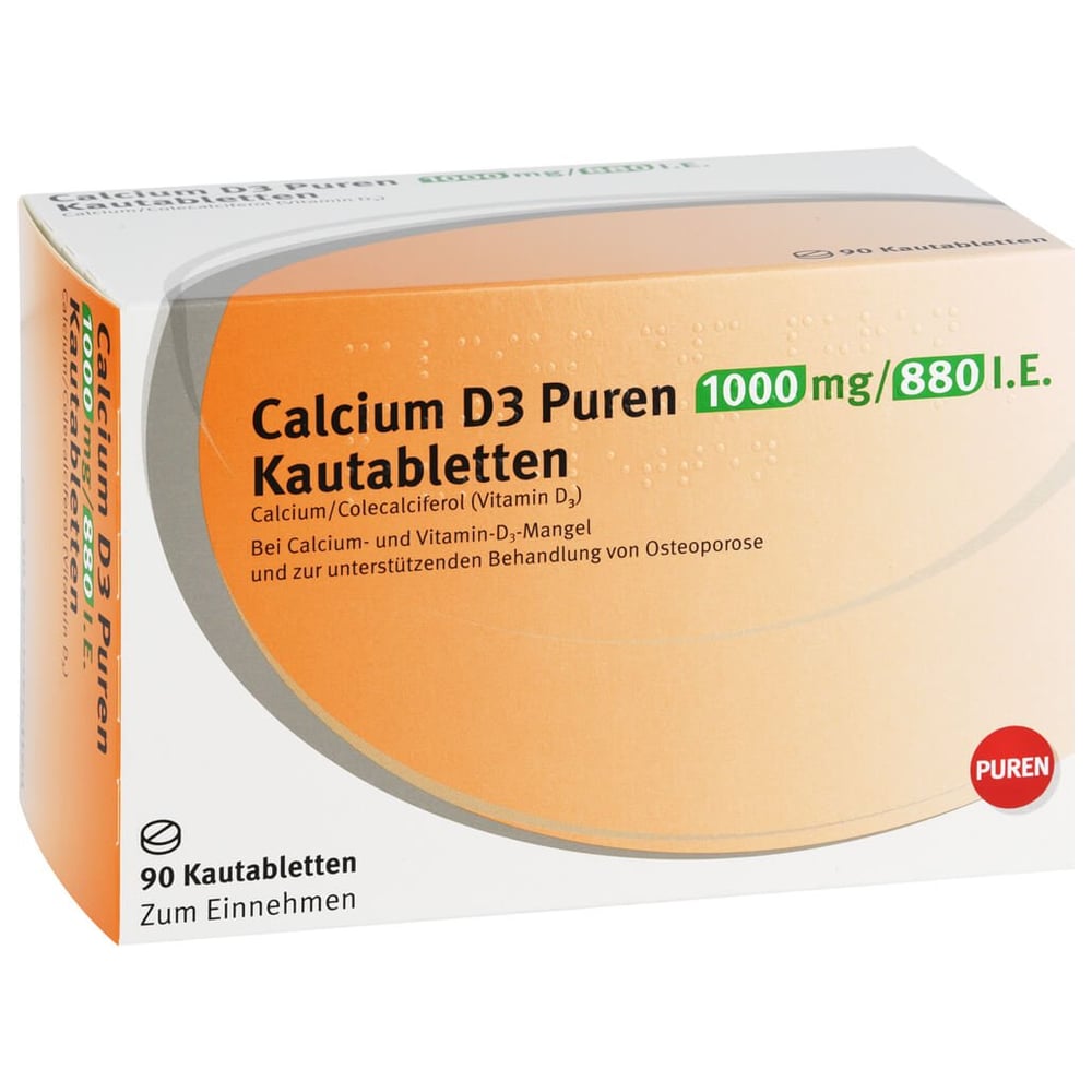 Calcium D3 PUREN 1000 mg/880 I.E.
